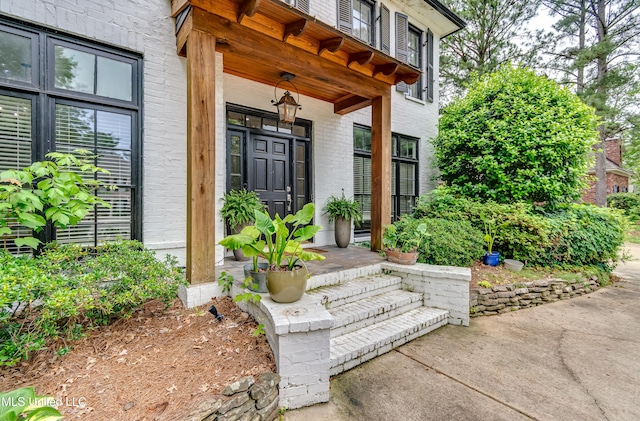 107 Chadwyck Ct, Madison, MS 39110 - entrance to property featuring brick siding and a porch