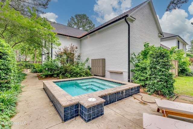 107 Chadwyck Ct, Madison, MS 39110 - view of pool featuring an in-ground hot tub and a patio area
