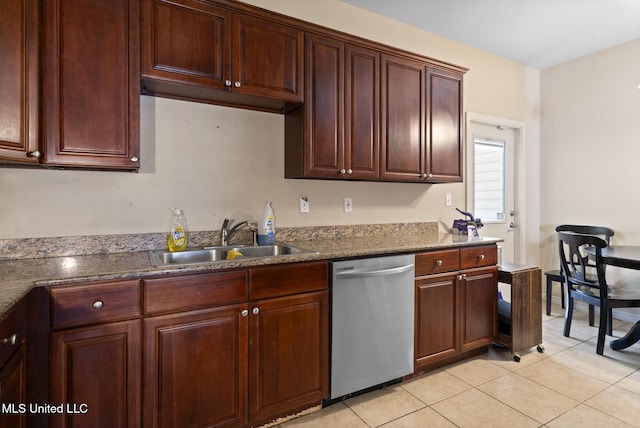 18496 Devin Ct, Gulfport, MS 39503 - kitchen with dishwasher and light tile patterned floors