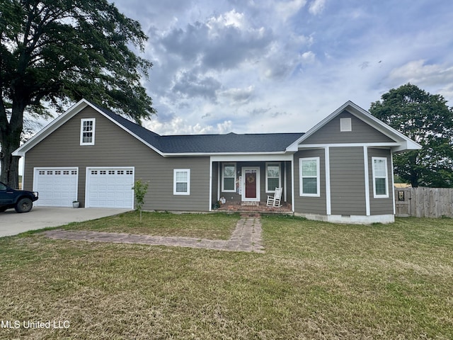 590 Eubanks Rd, Alligator, MS 38720 - view of front facade featuring concrete driveway and crawl space