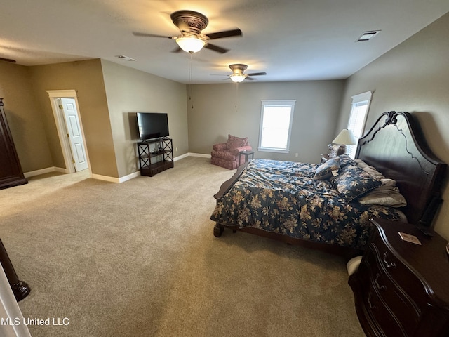 590 Eubanks Rd, Alligator, MS 38720 - carpeted bedroom featuring baseboards and a ceiling fan