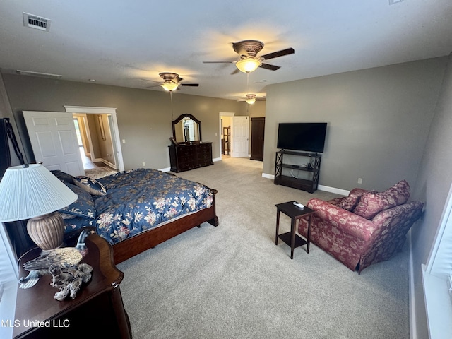 590 Eubanks Rd, Alligator, MS 38720 - bedroom featuring carpet floors, baseboards, and ceiling fan