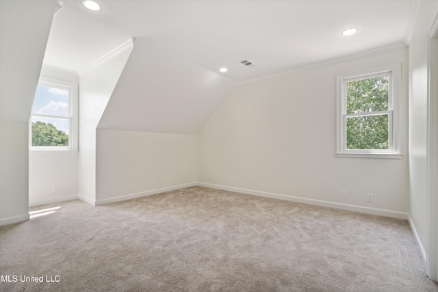 1594 Victoria Rd, Byhalia, MS 38611 - bonus room with carpet floors, baseboards, recessed lighting, and lofted ceiling