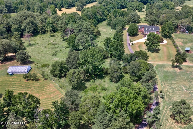 1594 Victoria Rd, Byhalia, MS 38611 - aerial view of property and surrounding area with rural landscape