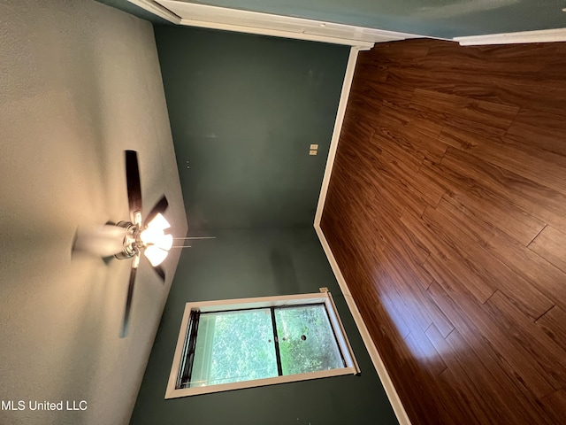 83 Black Bear Rd, Natchez, MS 39120 - empty room featuring wood finished floors and ceiling fan
