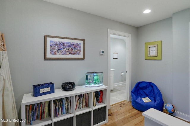 interior space featuring wood finished floors