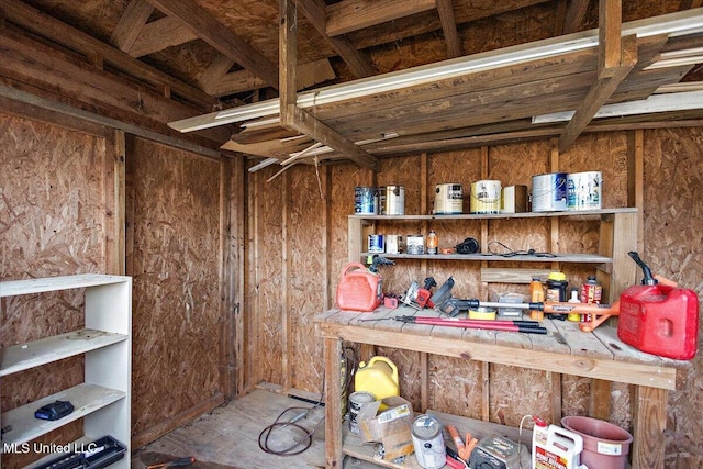 view of storage room