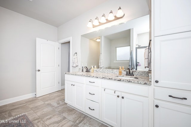 bathroom with vanity