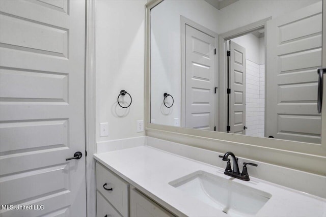 bathroom with vanity