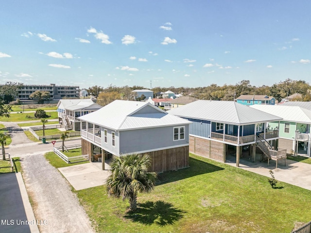 drone / aerial view featuring a residential view