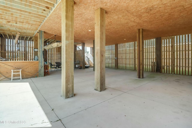 view of horse barn