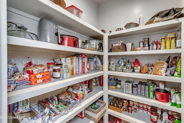 view of pantry