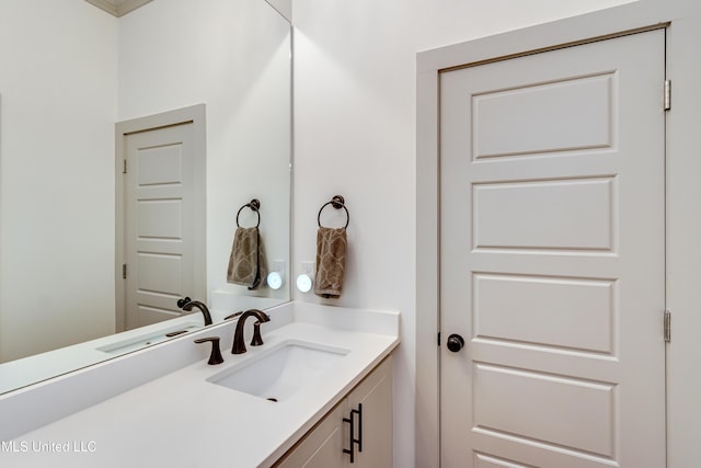 bathroom with vanity