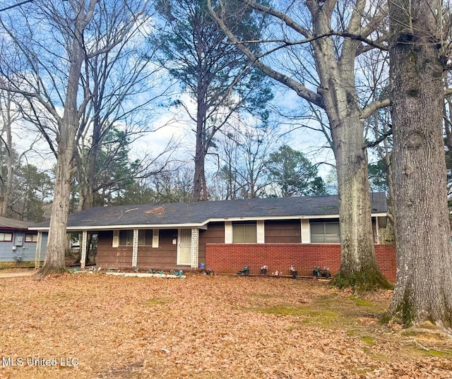 view of ranch-style house