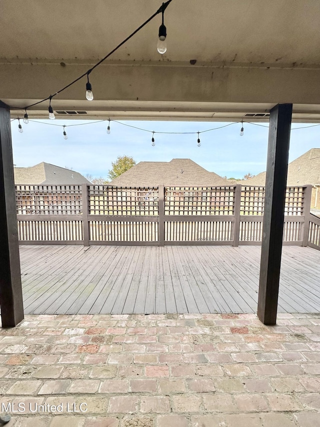 view of patio / terrace featuring a wooden deck