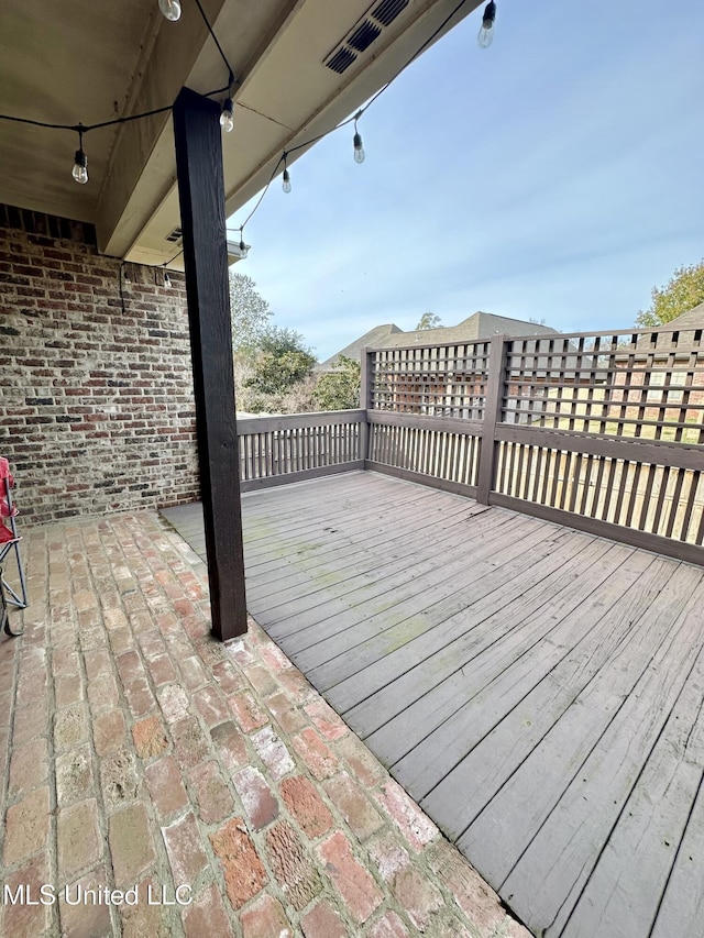 715 Tortoise Rdg, Brandon, MS 39047 - view of wooden terrace