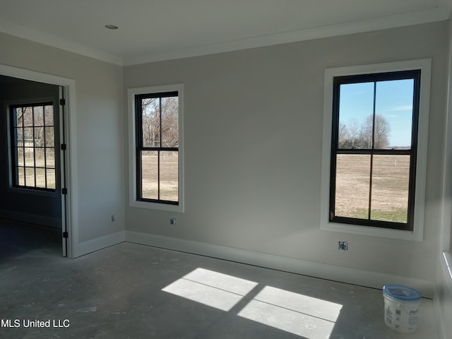 1400 Bayou Dr, Indianola, MS 38751 - unfurnished room featuring crown molding and baseboards
