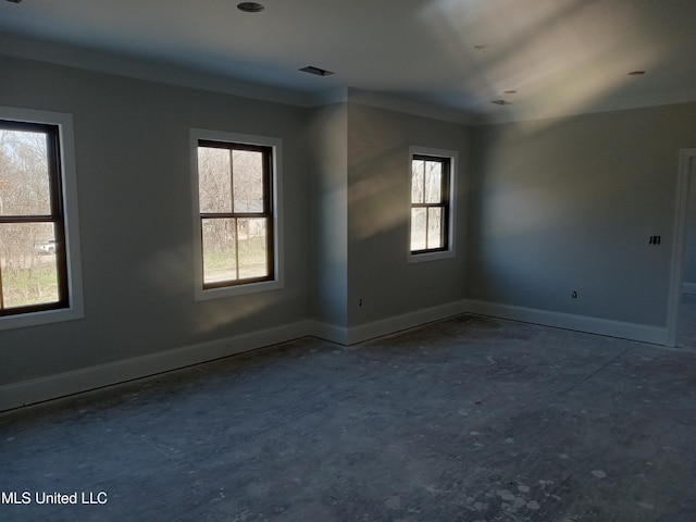 1400 Bayou Dr, Indianola, MS 38751 - empty room with baseboards and ornamental molding