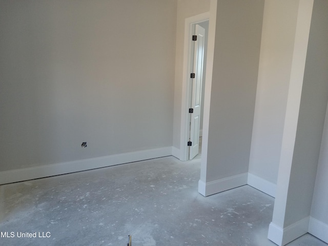 1400 Bayou Dr, Indianola, MS 38751 - spare room with unfinished concrete flooring and baseboards
