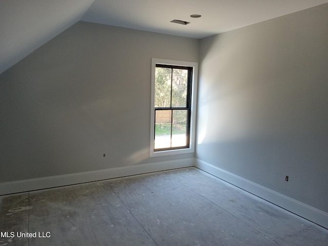1400 Bayou Dr, Indianola, MS 38751 - additional living space with baseboards and lofted ceiling