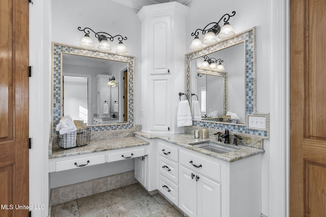 bathroom with vanity