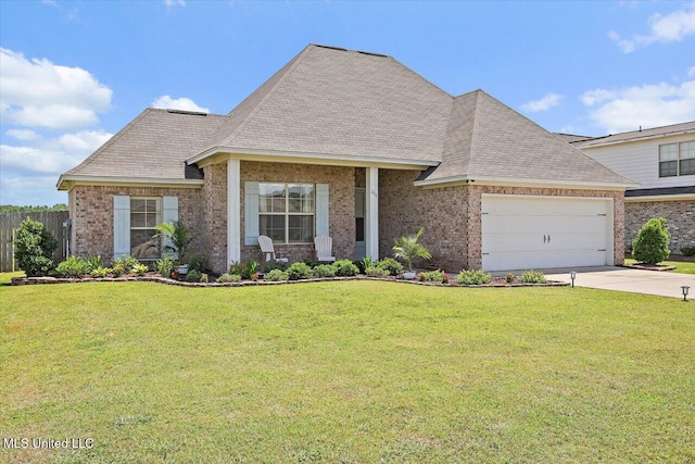 200 Falls Xing, Madison, MS 39110 - view of front of house with a garage, driveway, brick siding, and roof with shingles