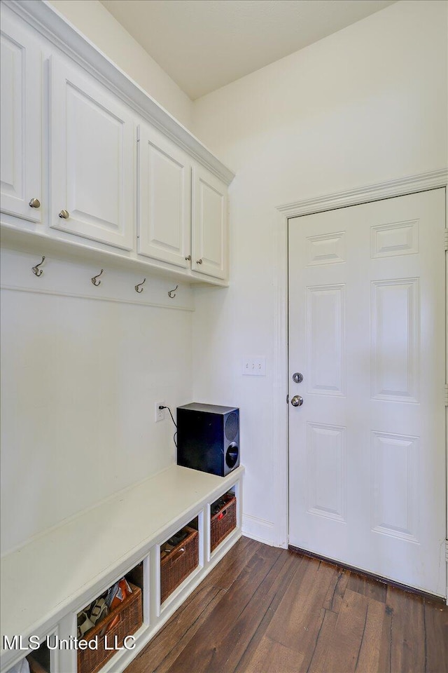 200 Falls Xing, Madison, MS 39110 - mudroom with dark wood finished floors and baseboards