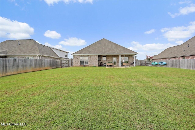200 Falls Xing, Madison, MS 39110 - rear view of property featuring a fenced backyard and brick siding