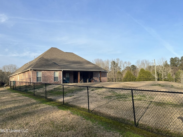 view of horse barn