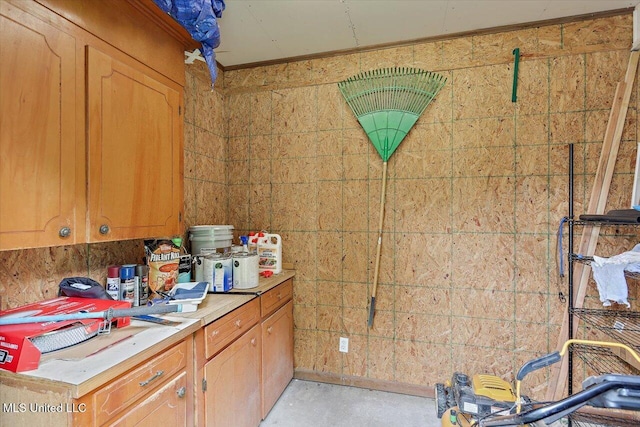 322 NW 2nd Ave, Magee, MS 39111 - kitchen with concrete floors and light countertops