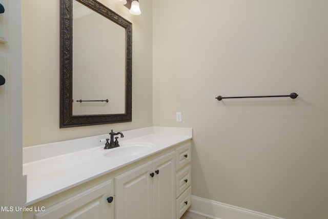54 Saint Annes Dr, Hattiesburg, MS 39401 - bathroom featuring vanity and baseboards