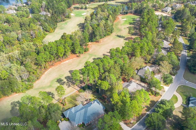 54 Saint Annes Dr, Hattiesburg, MS 39401 - aerial view of a golf course and a tree filled landscape
