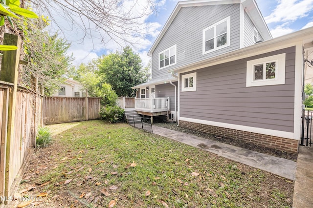 905 Franklin St, Corinth, MS 38834 - back of house with a wooden deck