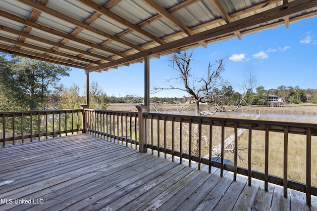 view of wooden terrace