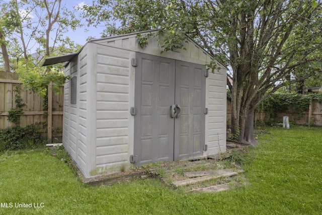 12509 Ponce De Leon Dr, Ocean Springs, MS 39564 - view of shed with fence