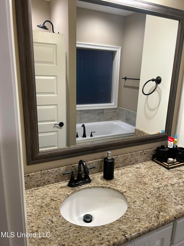 bathroom with vanity