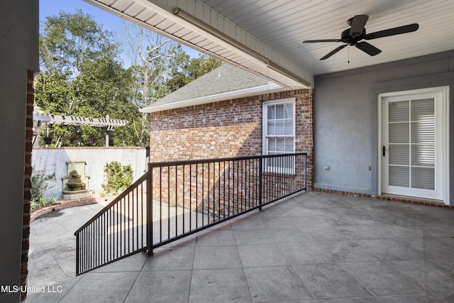 1529 Magnolia St Unit 15, Gulfport, MS 39507 - view of patio / terrace featuring a ceiling fan