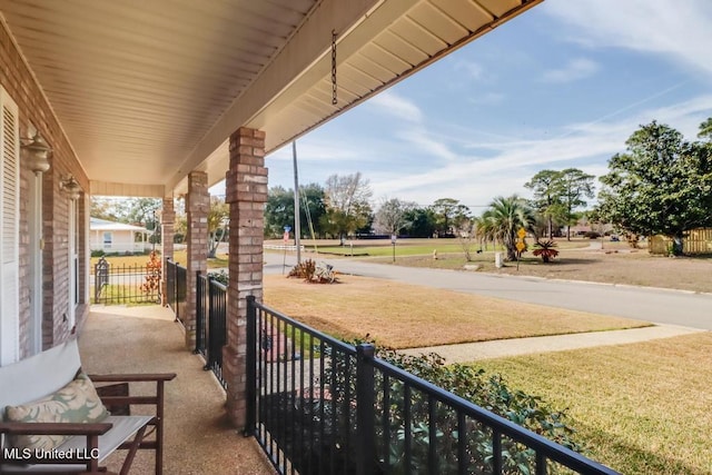 view of patio / terrace featuring a porch