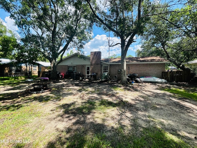 view of back of property