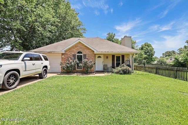 6 Laurie Cv, Byram, MS 39272 - view of front of home featuring a chimney, a garage, and roof with shingles