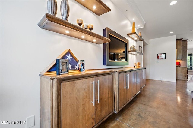 145 Republic St Unit 331, Madison, MS 39110 - bar area with finished concrete floors and recessed lighting