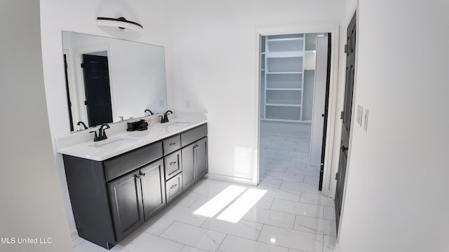 bathroom featuring vanity