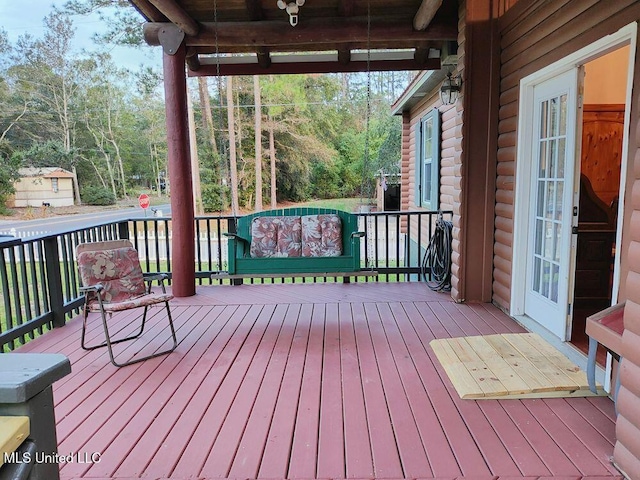 view of deck