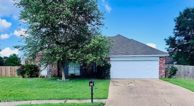 302 Chatfield Cv, Madison, MS 39110 - view of front facade featuring brick siding, a garage, driveway, and a shingled roof