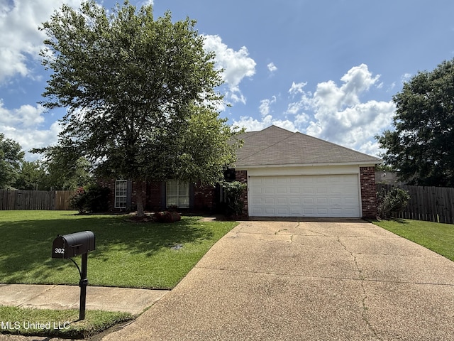 302 Chatfield Cv, Madison, MS 39110 - view of front facade featuring concrete driveway, brick siding, a garage, and a shingled roof