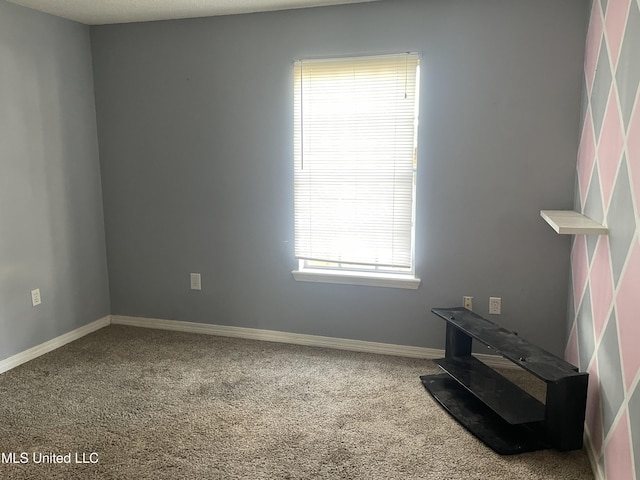 interior space featuring carpet floors