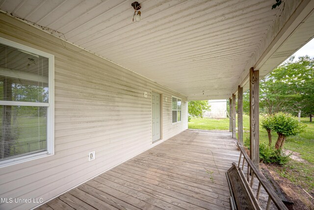 134 Lynne Ln, Lucedale, MS 39452 - view of wooden porch