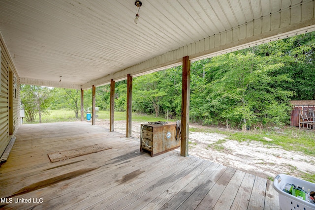 134 Lynne Ln, Lucedale, MS 39452 - view of wooden deck