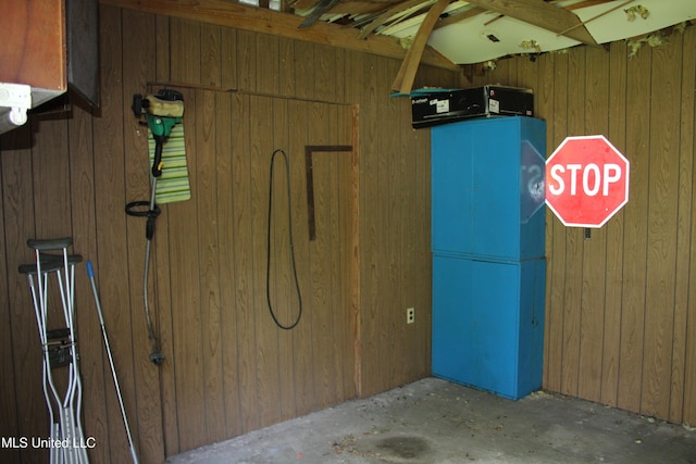7000 Melrose Dr, Biloxi, MS 39532 - garage featuring wooden walls