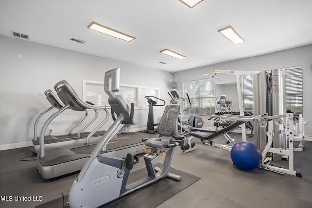 view of exercise room